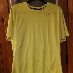 Nike Yellow Short Sleeve Athletic Tee